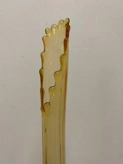 Vintage MCM Amber + Honey Swung Vase