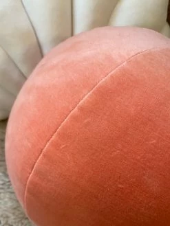 Feng Sway Pink Velour 3D Ball Pillow