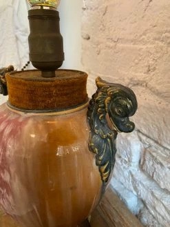 Vintage Marbled Serpent Regal Lamp