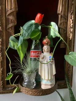 Vintage 40s Saint Vase And Planter