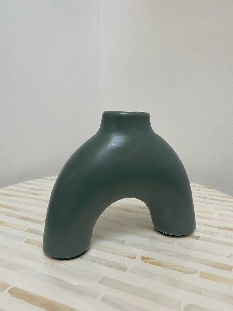 Feng Sway Arch Teal Bud Vase 4 Feng Sway Arch Teal Bud Vase