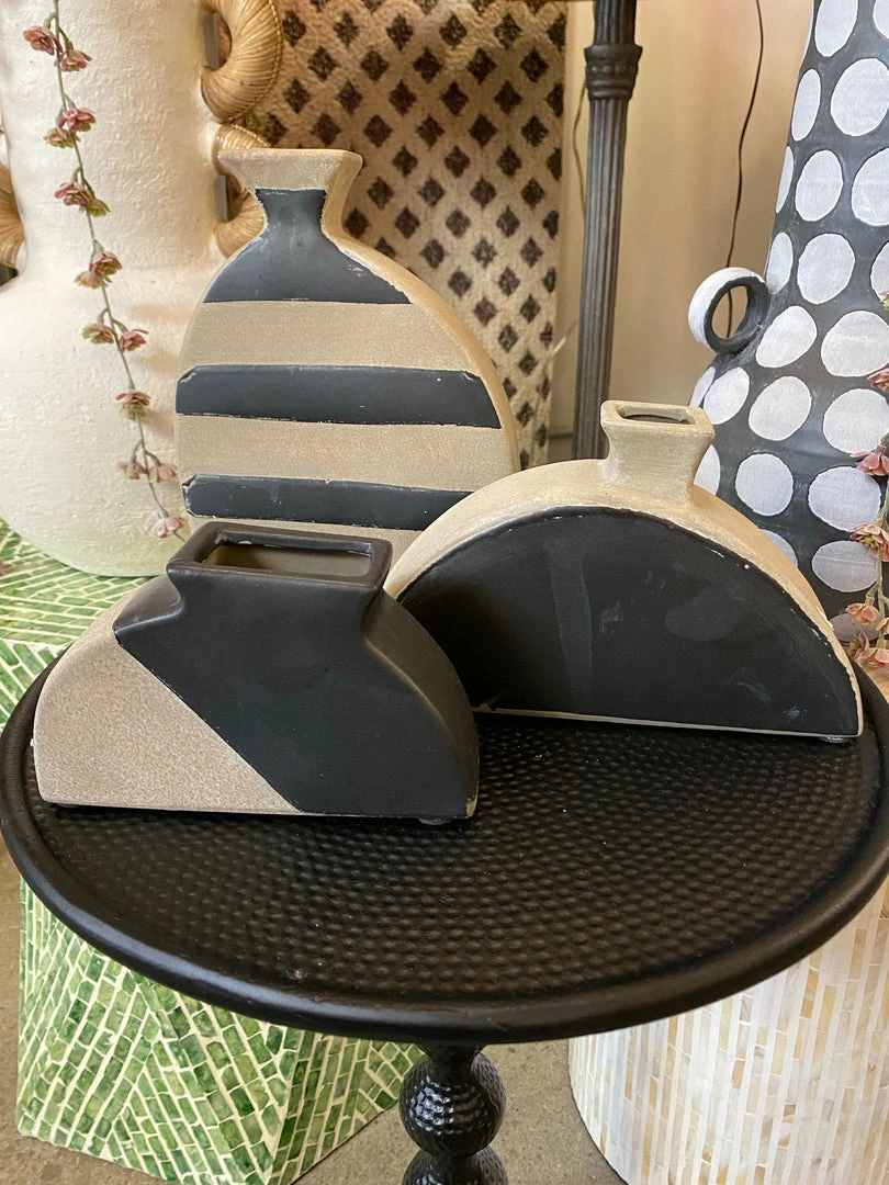 Feng Sway BUD VASES Minimal Cartoon Stoneware Vases 3 Feng Sway BUD VASES Minimal Cartoon Stoneware Vases