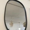 FENG SWAY ALL HOME DECOR + ODDITIES Oval Metal Frame Mirror