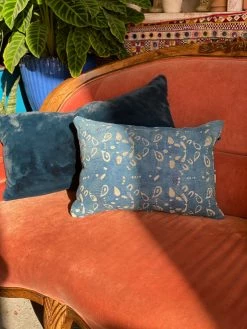 FENG SWAY ALL HOME DECOR + ODDITIES Indigo Lumbar Pillow