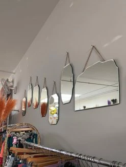 Feng Sway ALL HOME DECOR + ODDITIES Beveled Chain Hanging Mirrors