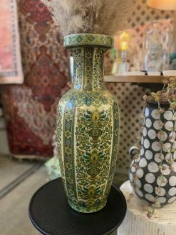 Vintage BUD VASES Antique Chartreuse Floor Vase