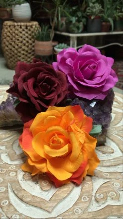 FENG SWAY HAIR ACCESSORIES Tropical Floral Clip And Corsage