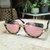 Feng Sway SUNGLASSES Mirrored Teardrop Tortoise Sunnies