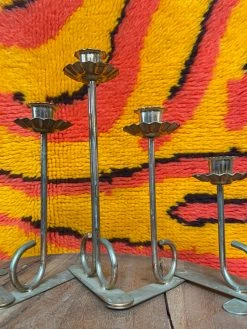 FENG SWAY Adjustable Brass Five-Tulip Candle Holder GIFTS