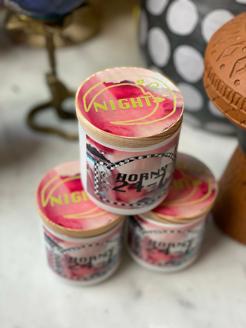 Feng Sway Exclusive CANDLES HORNY 24/7 Soy Wax Candle 5 Feng Sway Exclusive CANDLES HORNY 24/7 Soy Wax Candle