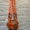 Feng Sway ALL POTTERY Neon Orange PVC Hanging Plant Harness By PURITAN CANDY