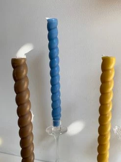 Feng Sway Spiral Taper Candles ~ 4 Colors