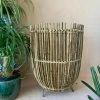 Feng Sway Tulum Bamboo Plant Basket ~ Two Sizes 6-7" POTS