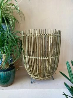 Feng Sway Tulum Bamboo Plant Basket ~ Two Sizes 6-7" POTS