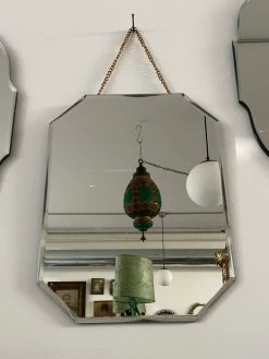 Feng Sway ALL HOME DECOR + ODDITIES Beveled Chain Hanging Mirrors