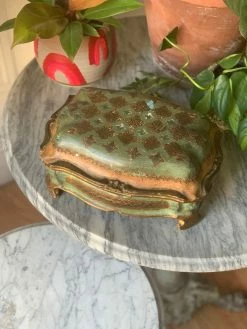 FENG SWAY Antique Gilt Caboodle Box