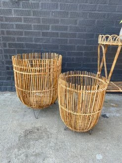 Feng Sway Tulum Bamboo Plant Basket ~ Two Sizes 6-7" POTS