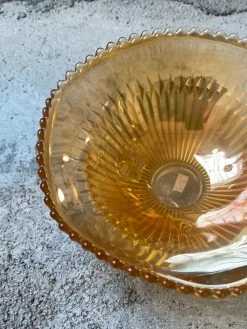 Vintage Orange Lusterware Catch All Dish ALL HOME DECOR + ODDITIES