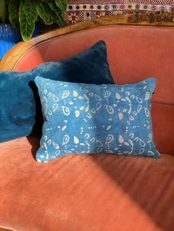FENG SWAY ALL HOME DECOR + ODDITIES Indigo Lumbar Pillow