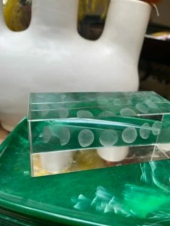 Lucite Moon Phase Paper Weight ALL HOME DECOR + ODDITIES