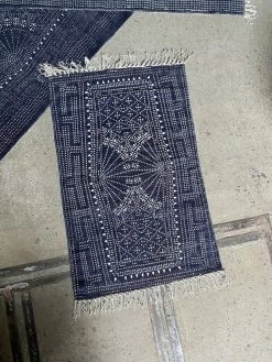 Vintage Indigo Denim Rug ~ 3 X 2