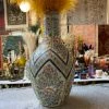 Antique ALL RITUAL Victorian Flora Vase With Gold Detail