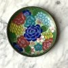 Vintage Rainforest Cloisonné Floral Enamel Dish ALL ALTAR DECOR