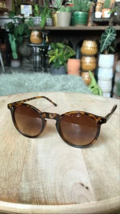 Feng Sway Retro Round Tortoise Sunnies SUNGLASSES