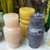 Feng Sway ALL HOME DECOR + ODDITIES Geometric Pillar Candles- Medium