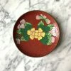 Vintage Rose Cloisonné Floral Enamel Dish ALL ALTAR DECOR