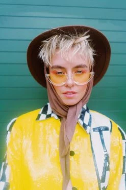 HATS Vintage Nude Doe Skin Scarf Hat