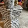 Feng Sway Exclusive ALL HOME DECOR + ODDITIES Harlequin Chic Abalone Inlay End Table