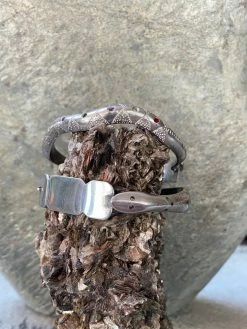 Sterling Snake Nameplate Cuffs~ Joy Heritage Collection