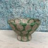Feng Sway Spotted Green Ceramic Centerpiece Bowls