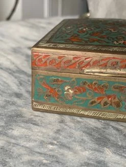 ALL HOME DECOR + ODDITIES Antique Copper Trinket Box