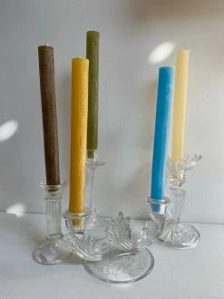 Feng Sway Powdered Taper Candles ~ 5 Colors