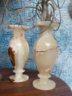 FENG SWAY ALL ALTAR DECOR Lemon Calcite Stone Vase