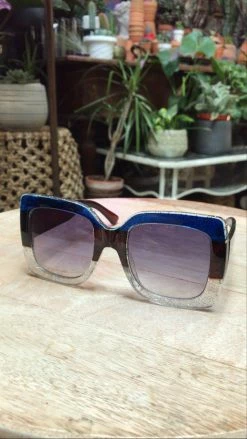 Feng Sway Elton John Glitter Sunnies SUNGLASSES