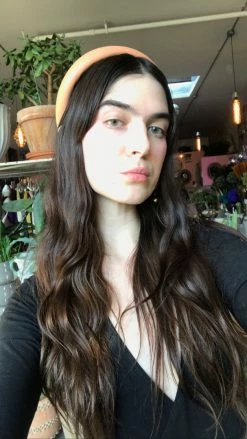 Feng Sway HAIR ACCESSORIES Leather Look Oversized Headband