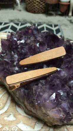 Feng Sway Natural Wood Grain Hair Clip HAIR ACCESSORIES