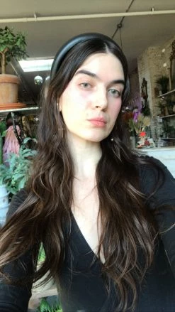 Feng Sway HAIR ACCESSORIES Leather Look Oversized Headband