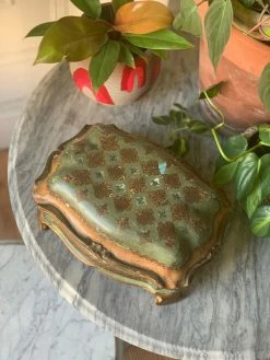 FENG SWAY Antique Gilt Caboodle Box