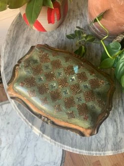 FENG SWAY Antique Gilt Caboodle Box