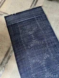 Vintage Indigo Denim Runner Rug