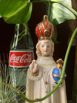 Vintage 40s Saint Vase And Planter