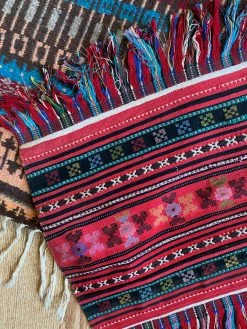 Vintage ALL HOME DECOR + ODDITIES Frank’s Moms Rainbow Table Tapestry