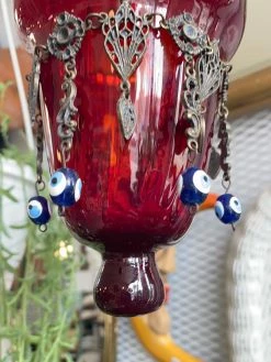 Vintage Moroccan Evil Eye Votive