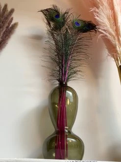 FENG SWAY Sage Green Glass Vase BUD VASES