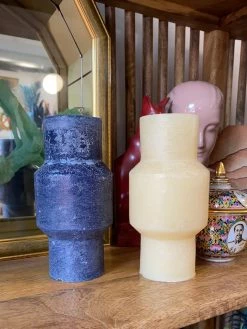 Feng Sway ALL HOME DECOR + ODDITIES Geometric Pillar Candles- Medium