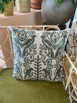 Feng Sway Exclusive Embroidered Peacock Pillow ALL HOME DECOR + ODDITIES